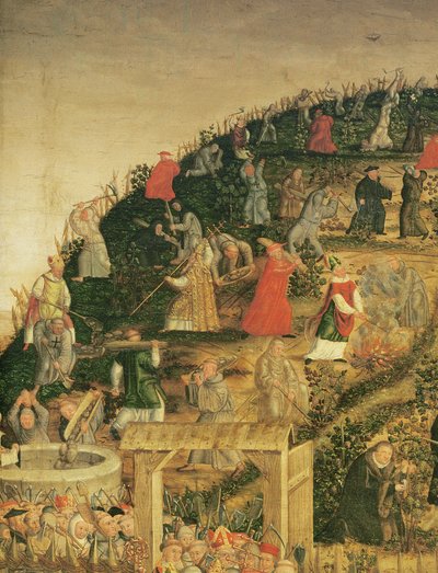 The Vineyard of the Lord (detail) by Lucas Cranach the Younger